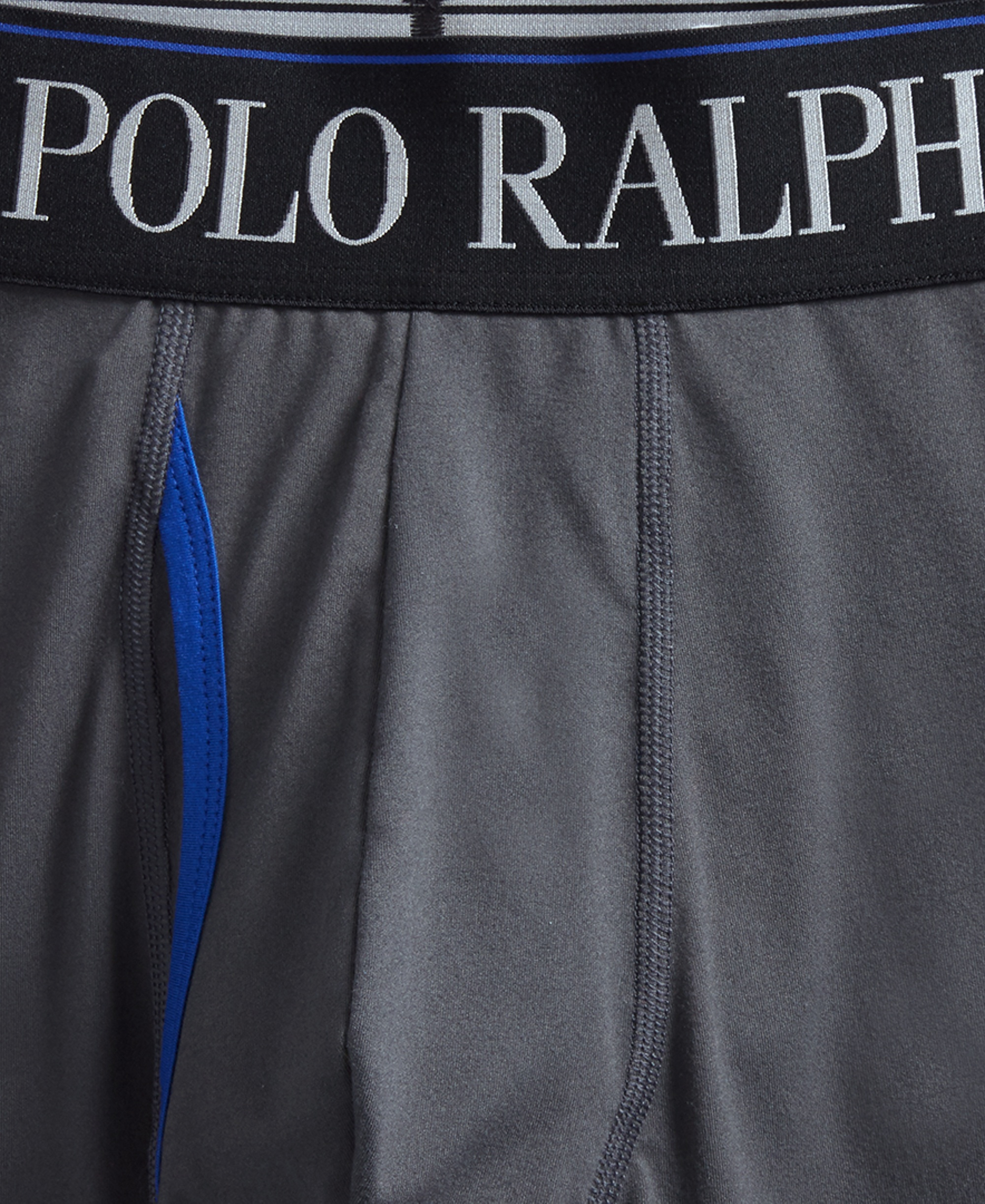 Polo Ralph Lauren Men's 3-Pack 4-D Flex Cool Microfiber Boxer Briefs - Charcoal /Rugby Royal /Polo Black