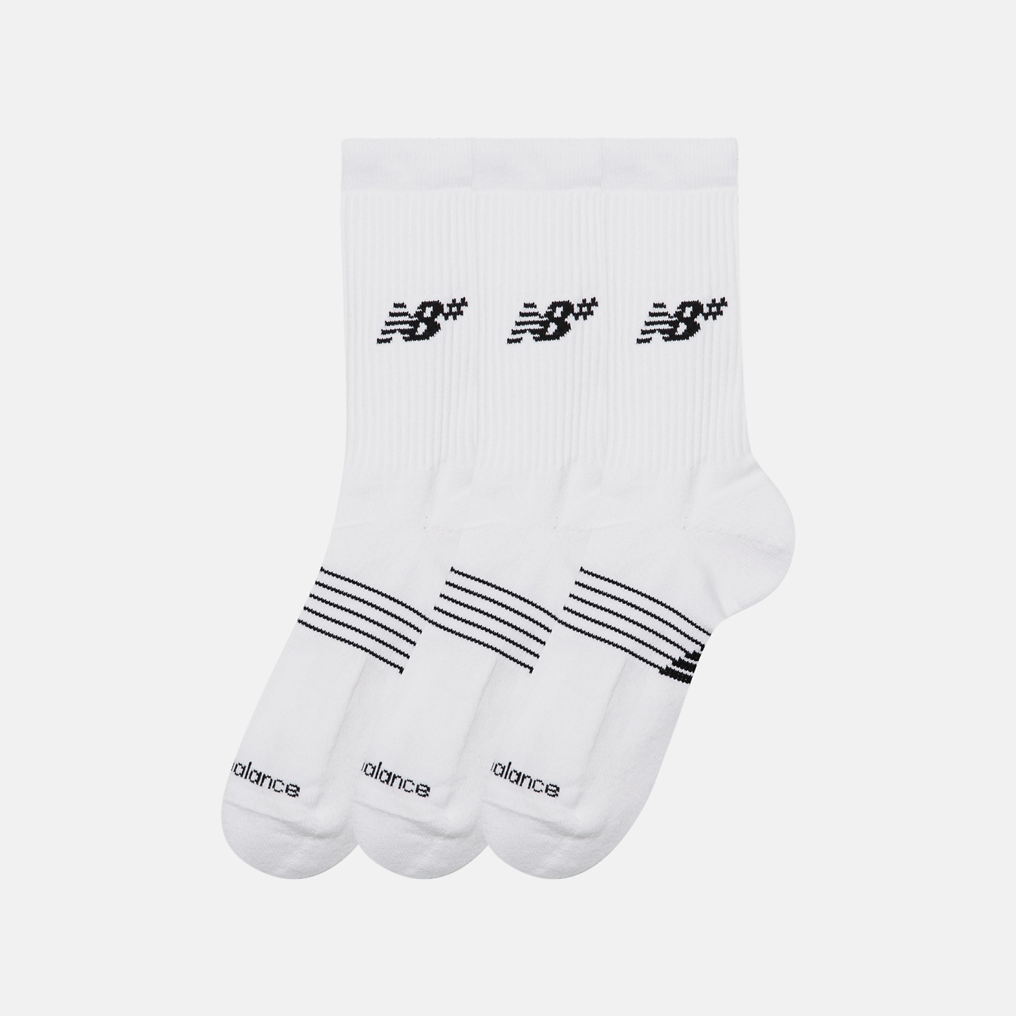 New Balance Active Numeric Crew Socks 3 Pack, AC0048UWT
