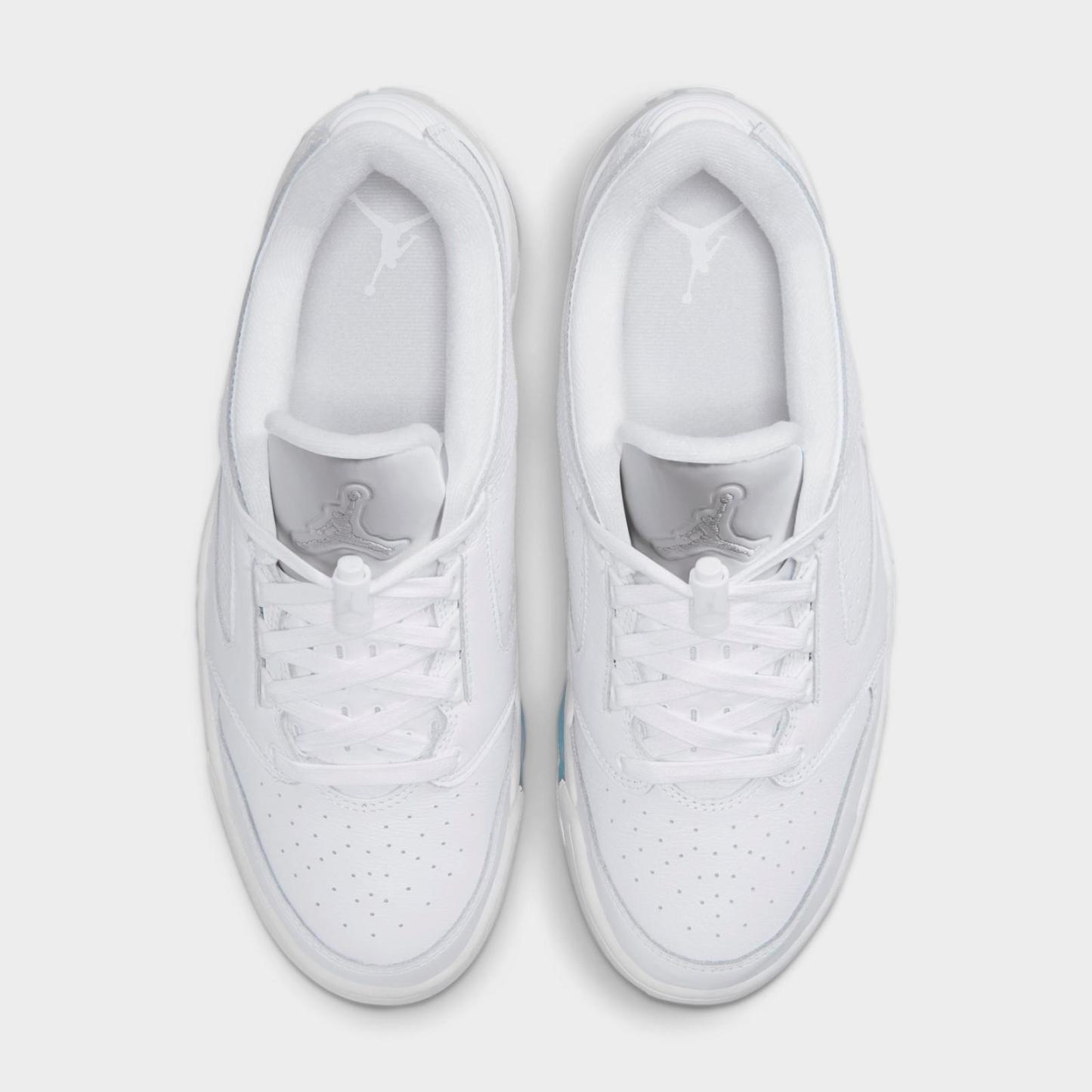 Men's Jordan Sixty Plus Low Casual Shoes - White/Black/Pure Platinum - Left shoe facing left. Outside of the shoe. - view 5