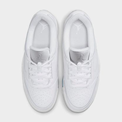 Men's Jordan Sixty Plus Low Casual Shoes - White/Black/Pure Platinum - Left shoe facing left. Outside of the shoe. - view 5