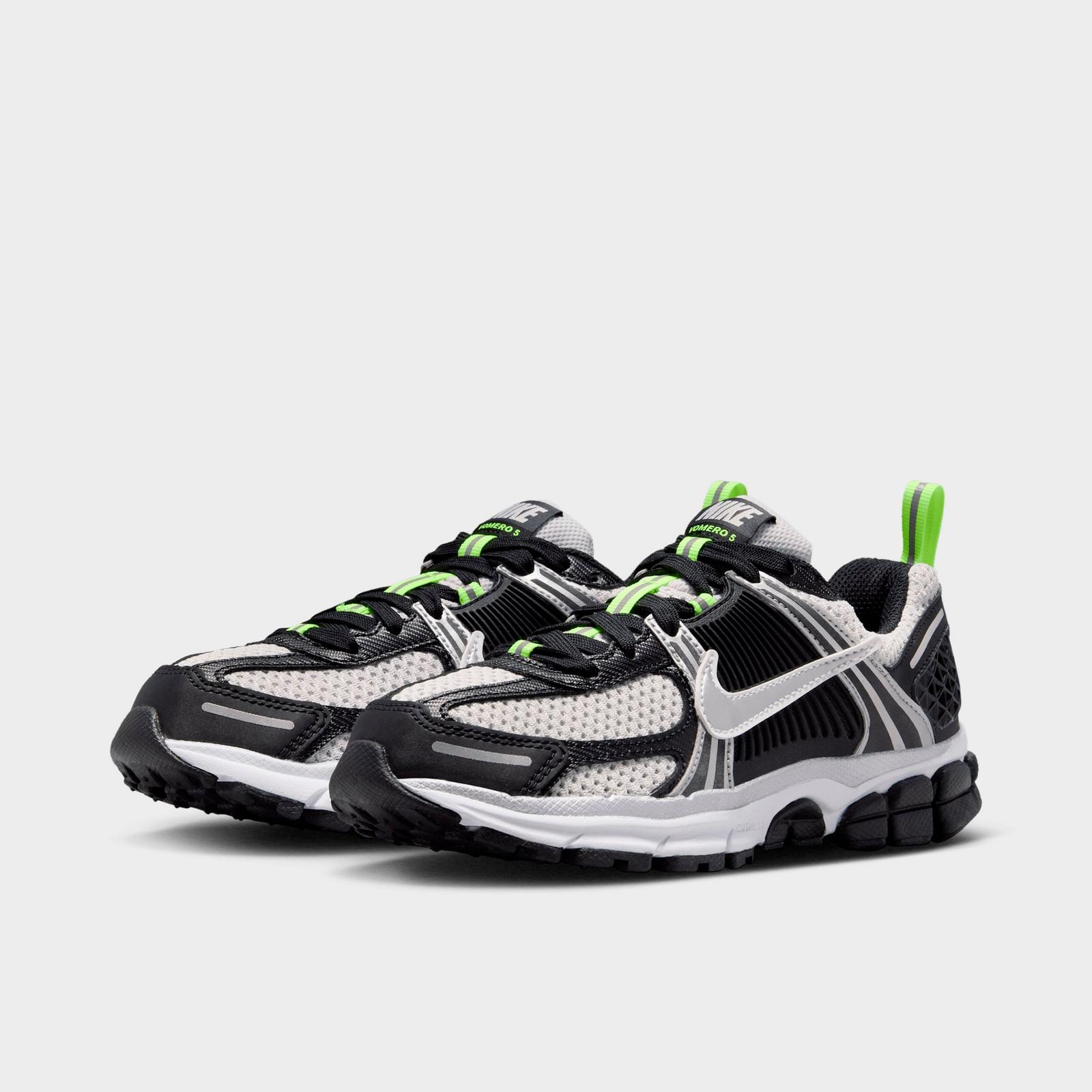 Big Kids' Nike Vomero 5 Casual Shoes - Black/Photon Dust/Volt Ice/Metallic Silver