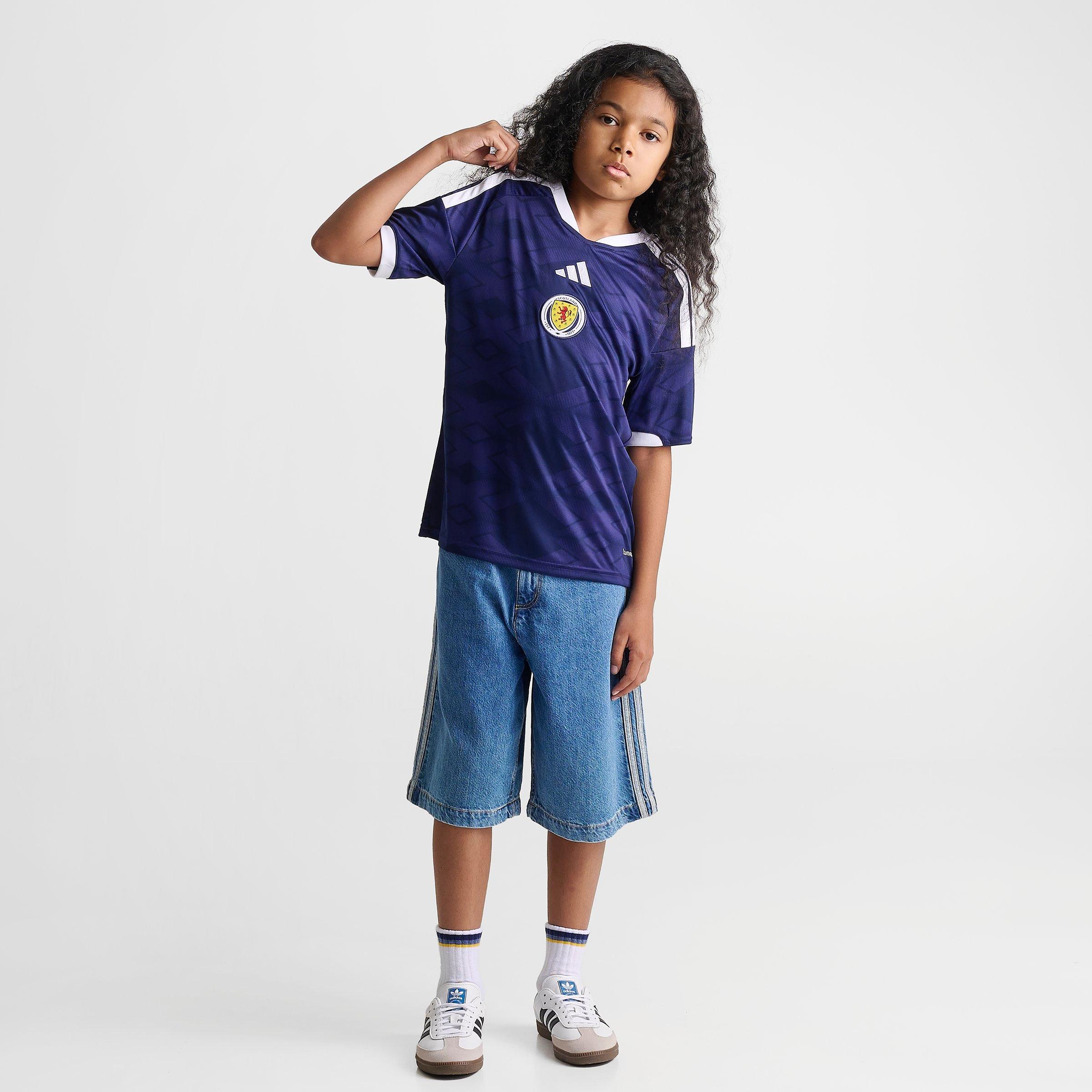 Big Kids' adidas Scotland Home Replica Soccer Jersey - Night Sky