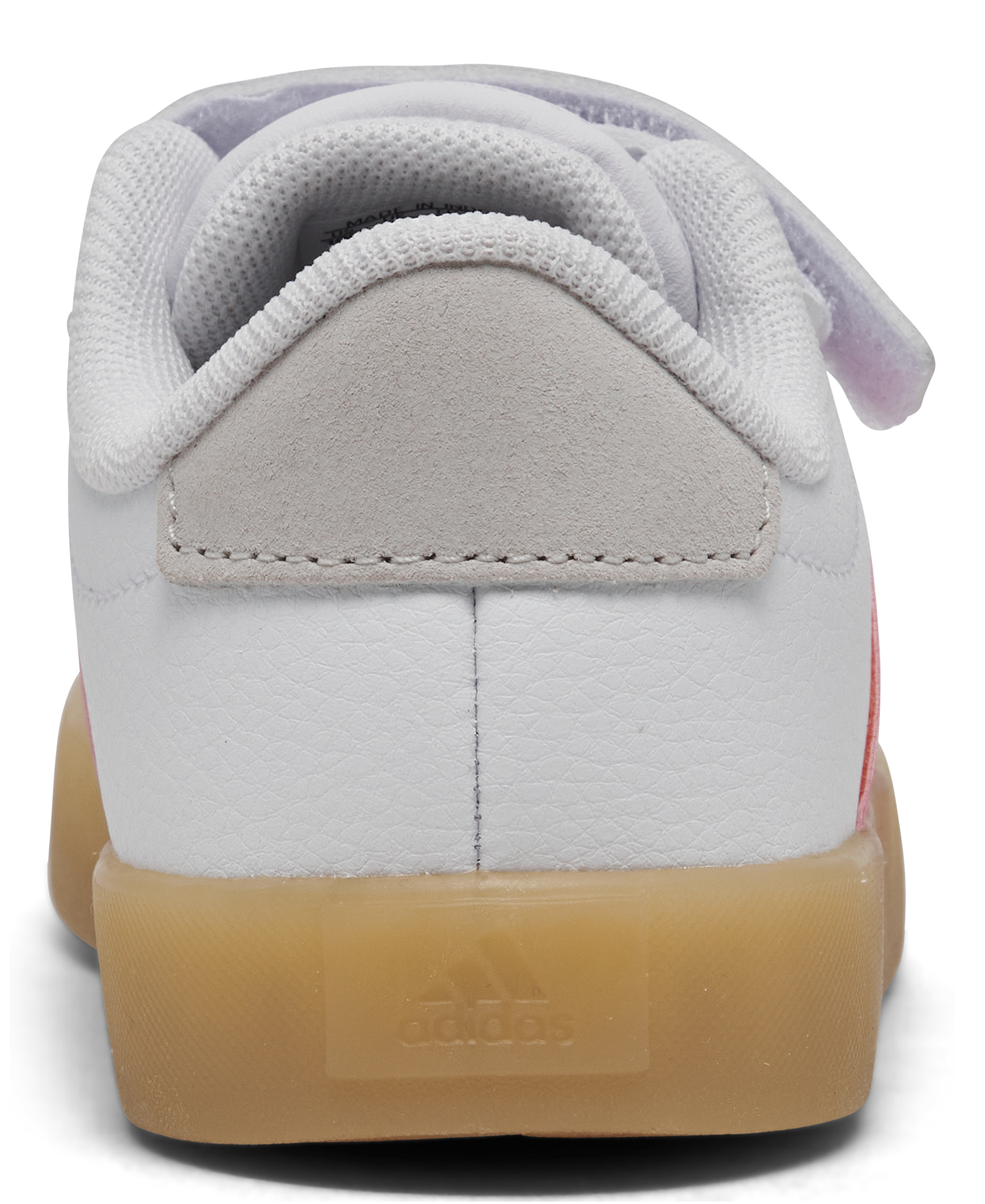 adidas Toddler Girls VL Court 3.0 Fastening Strap Casual Sneakers from Finish Line - White/pink