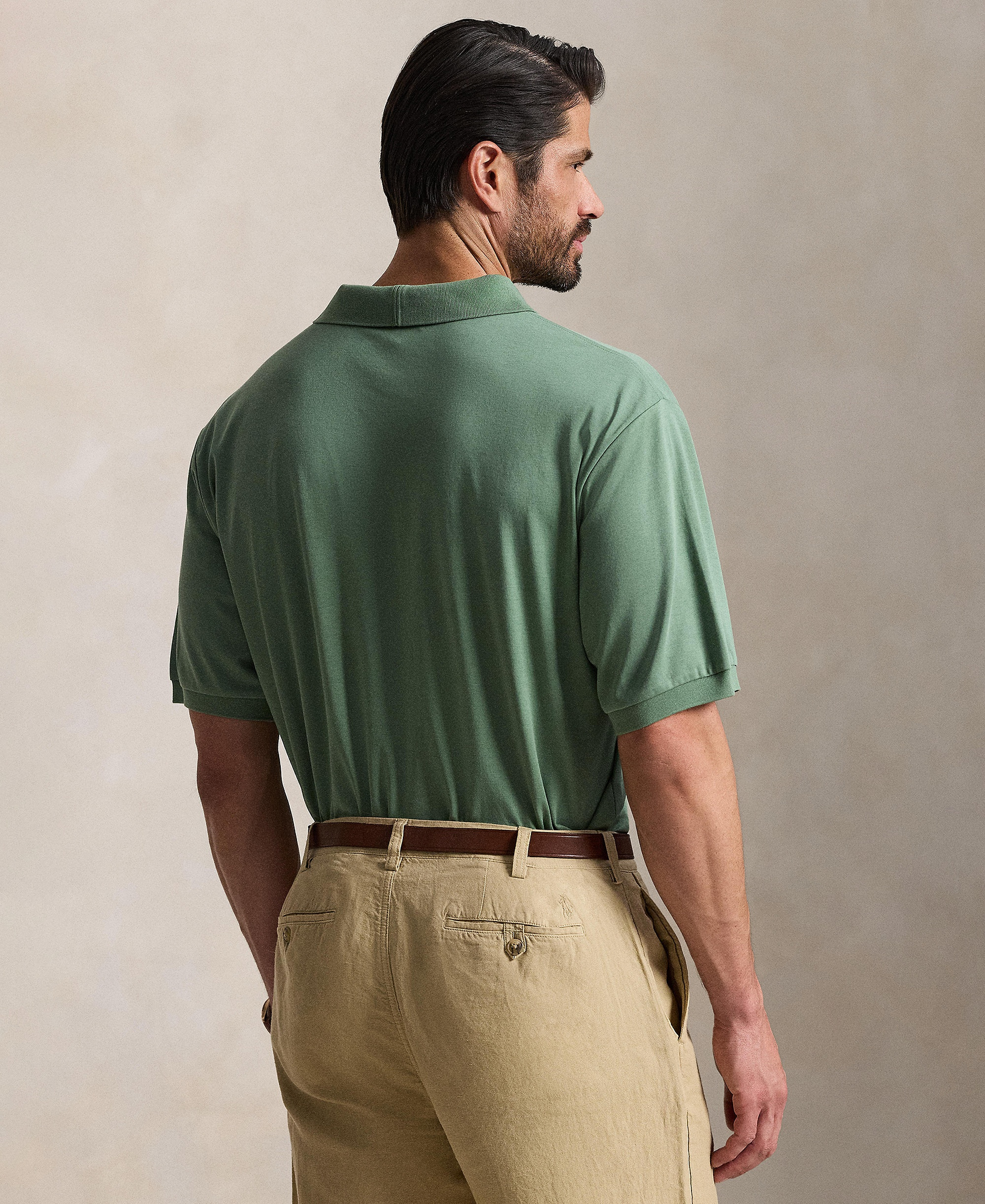 Polo Ralph Lauren Men's Big & Tall Solid Polo Shirt - Fatigue
