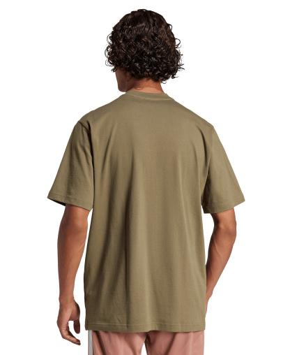 adidas Men's Essentials Linear Logo Graphic Regular-Fit T-Shirt - Olive Strata