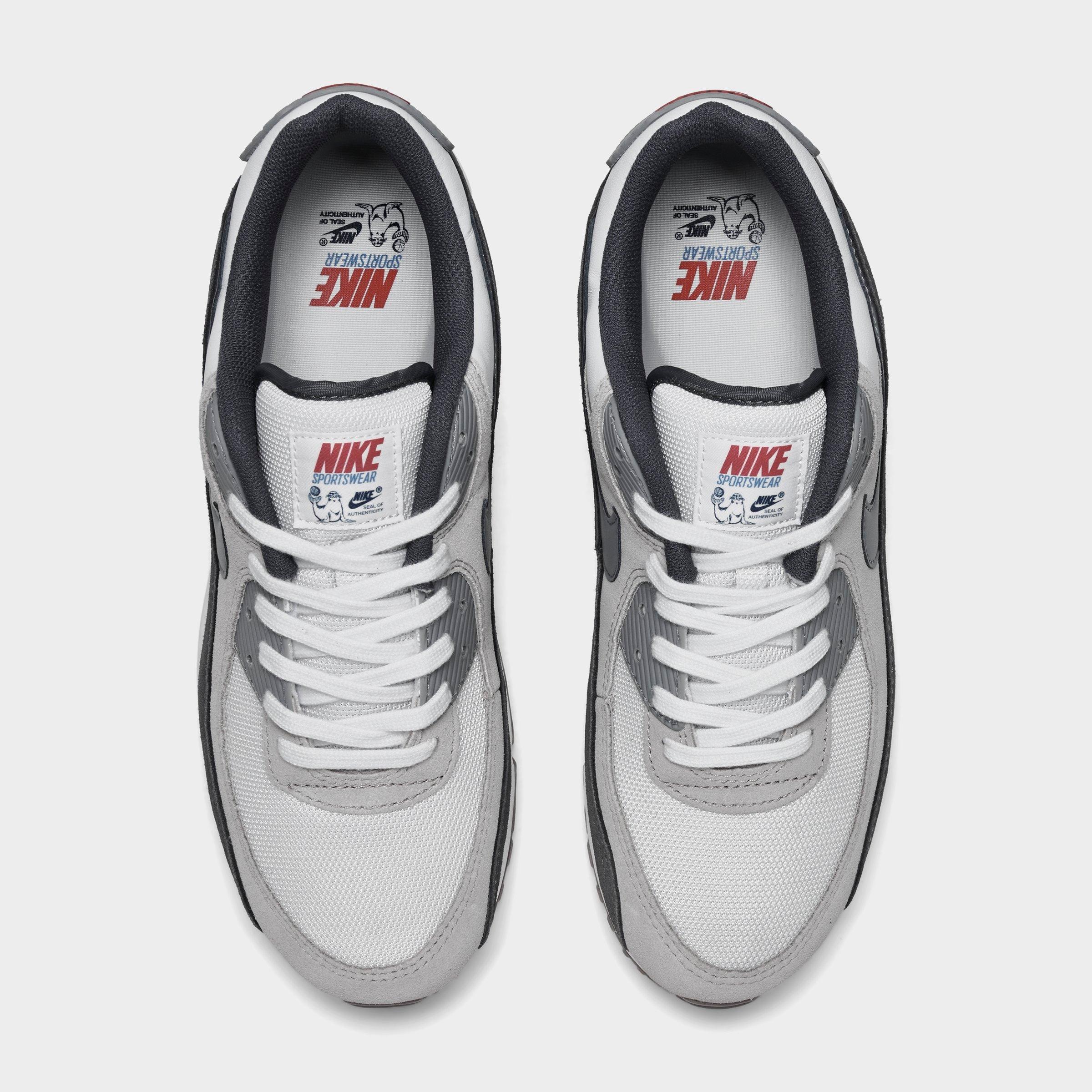 Men's Nithtke Air Max 90 Casual Shoes - Part 2 - Summit White/College Grey/Anthracite/Particle Grey - Top view