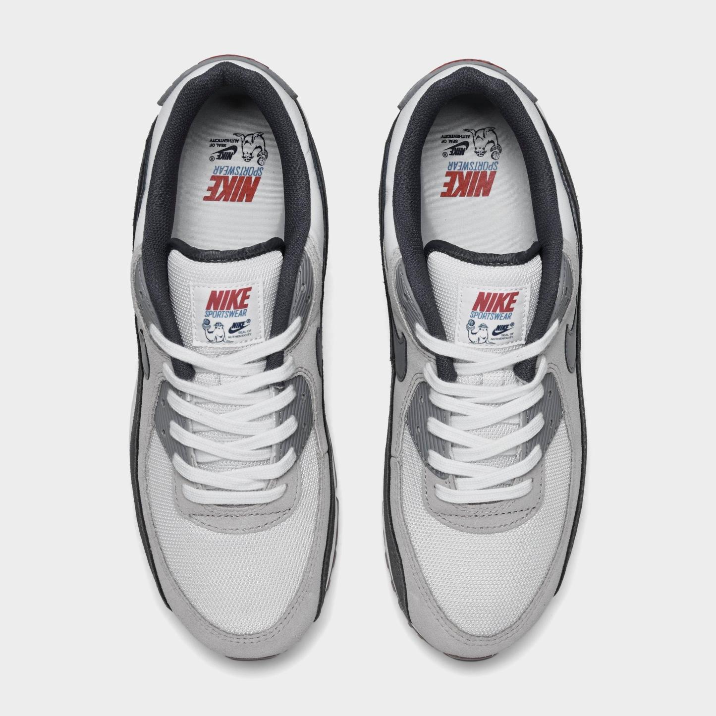 Men's Nithtke Air Max 90 Casual Shoes - Part 2 - Summit White/College Grey/Anthracite/Particle Grey - Top view