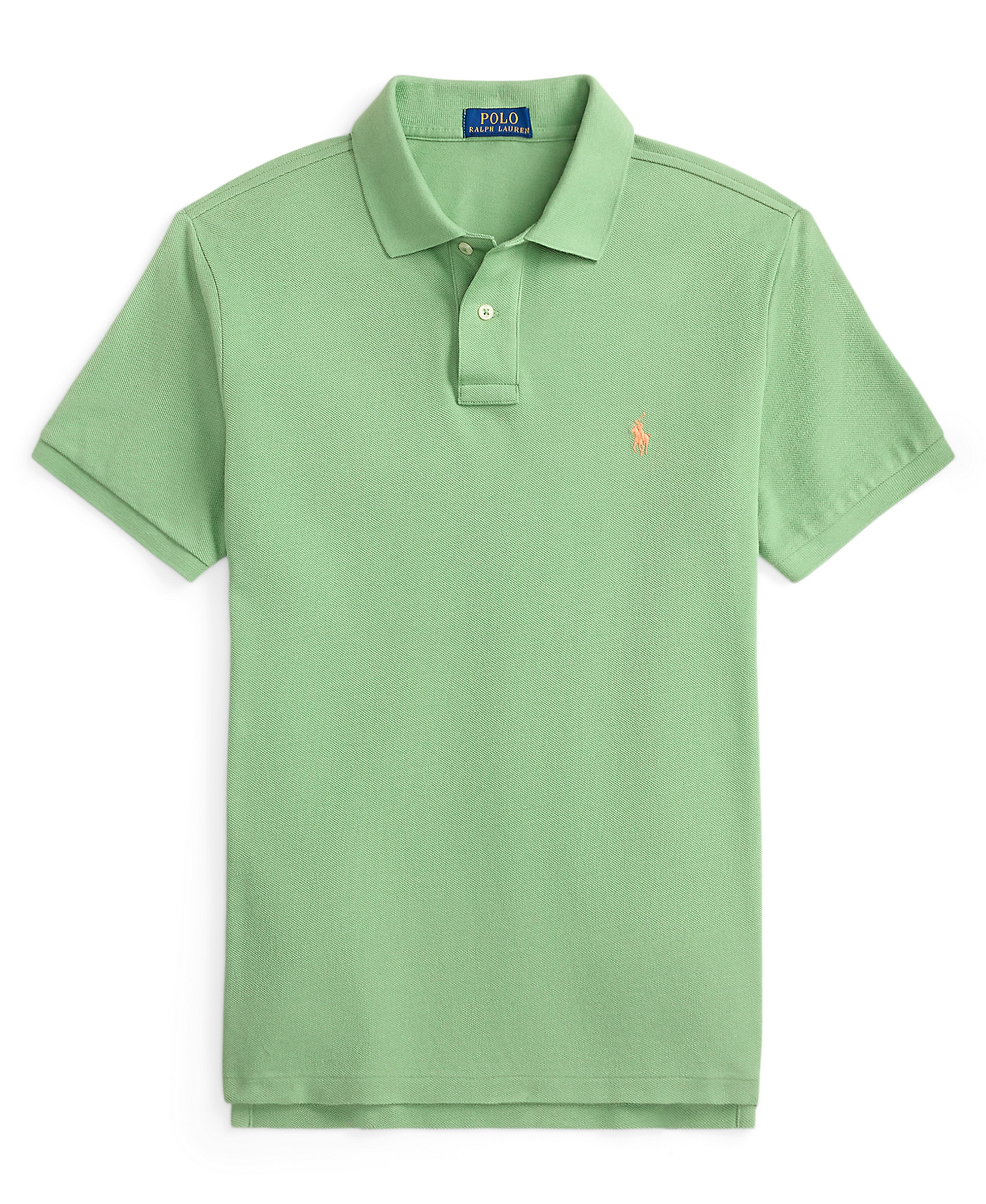 Polo Ralph Lauren Men's Cotton Custom Slim Fit Mesh Polo Shirt - Outback Green