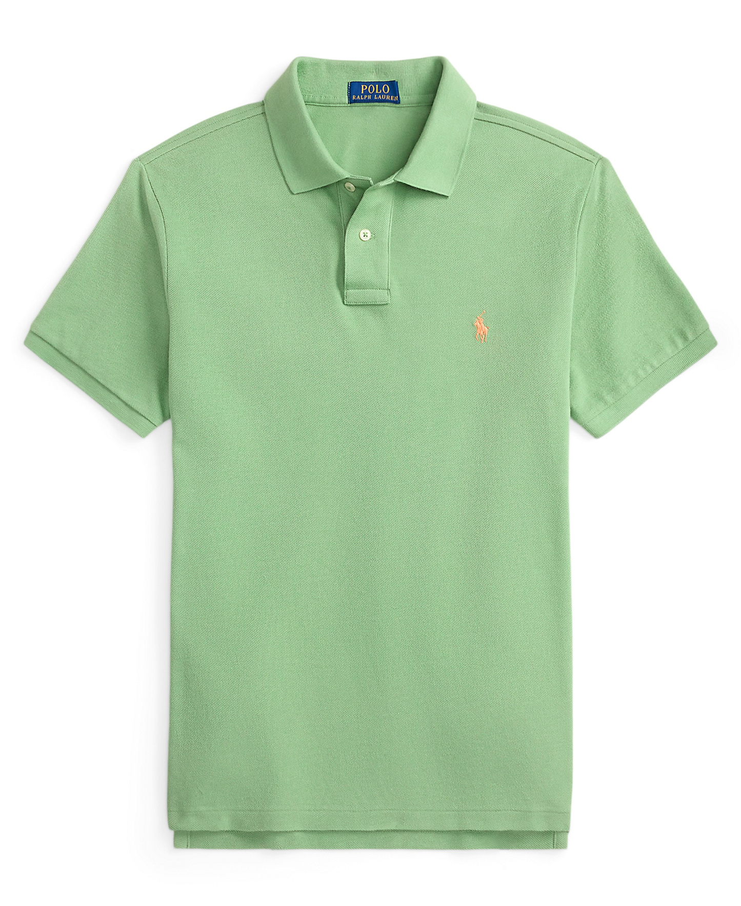 Polo Ralph Lauren Men's Cotton Custom Slim Fit Mesh Polo Shirt - Outback Green