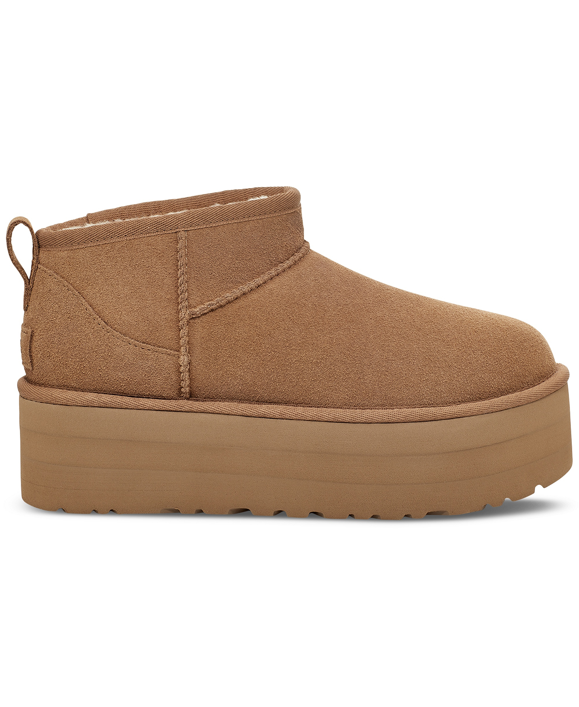 UGG® Women's Classic Ultra Mini Platform Booties - Chestnut