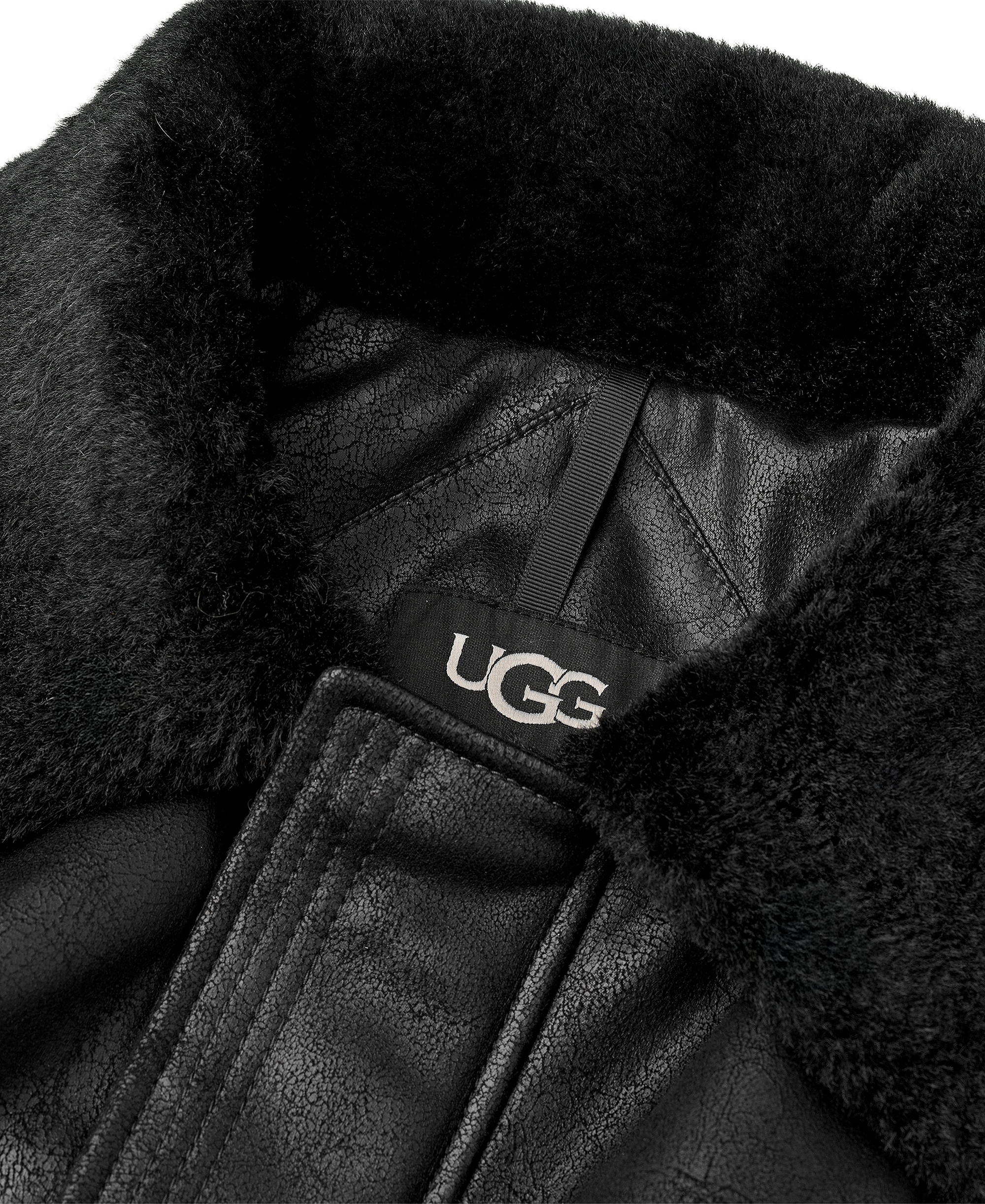 UGG® Men's Thayden Luxefluff Fleece Lined Jacket - Black