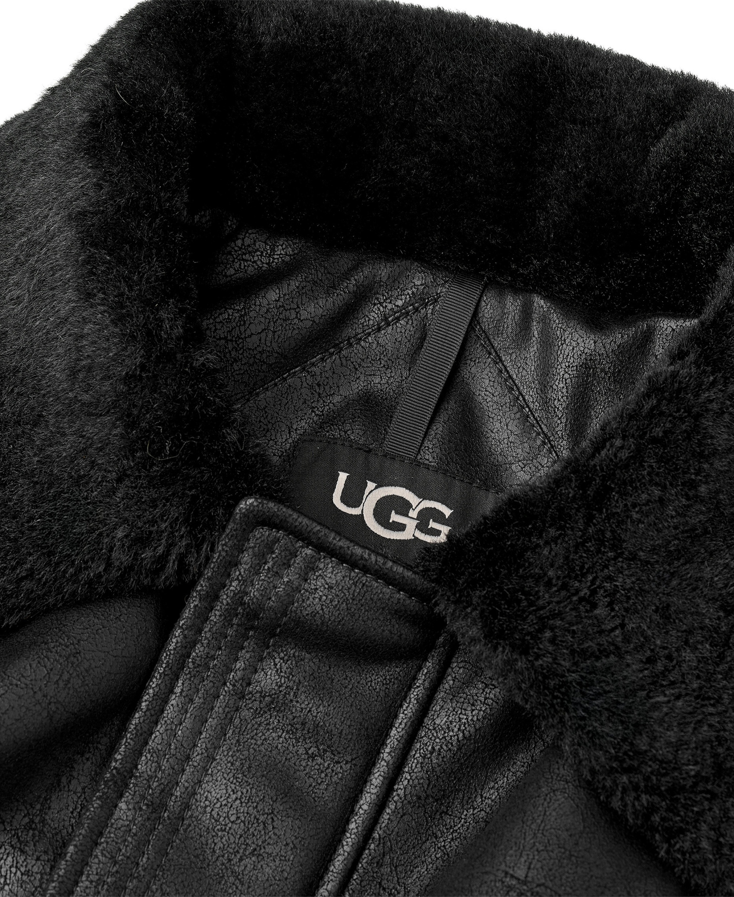 UGG® Men's Thayden Luxefluff Fleece Lined Jacket - Black