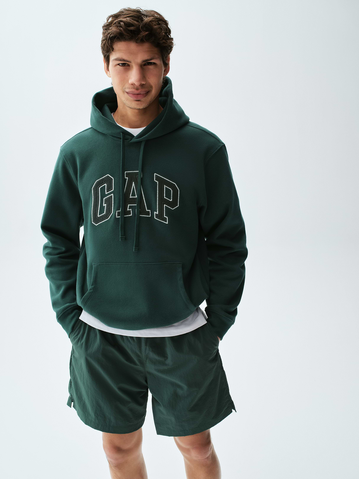 Adult VintageSoft Arch Logo Hoodie - hunter green