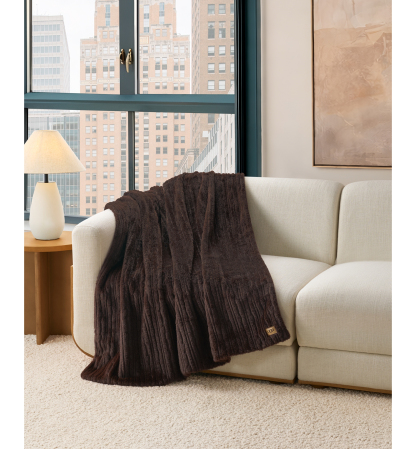 UGG® Jennis Throw, 50" x 70" - Burnt Cedar