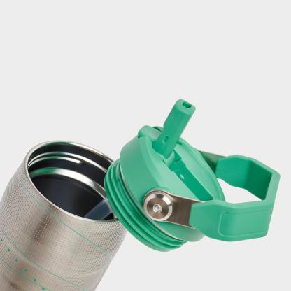 Stanley x Caitlin Clark IceFlow Flip Straw Tumbler (24 oz) - Silver/Green
