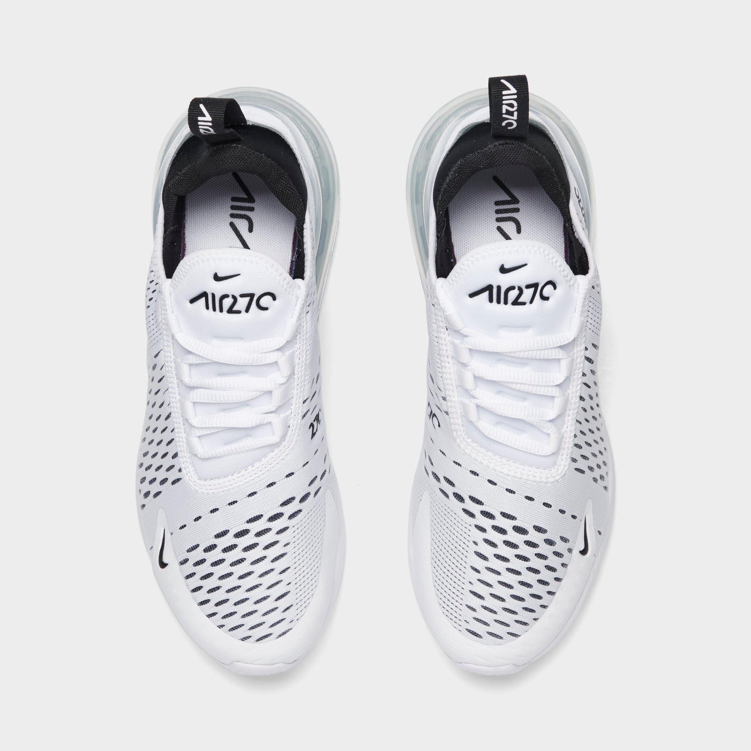 Women's Nithtke Air Max 270 Casual Shoes - Part 1 - White/Black/White - Top view