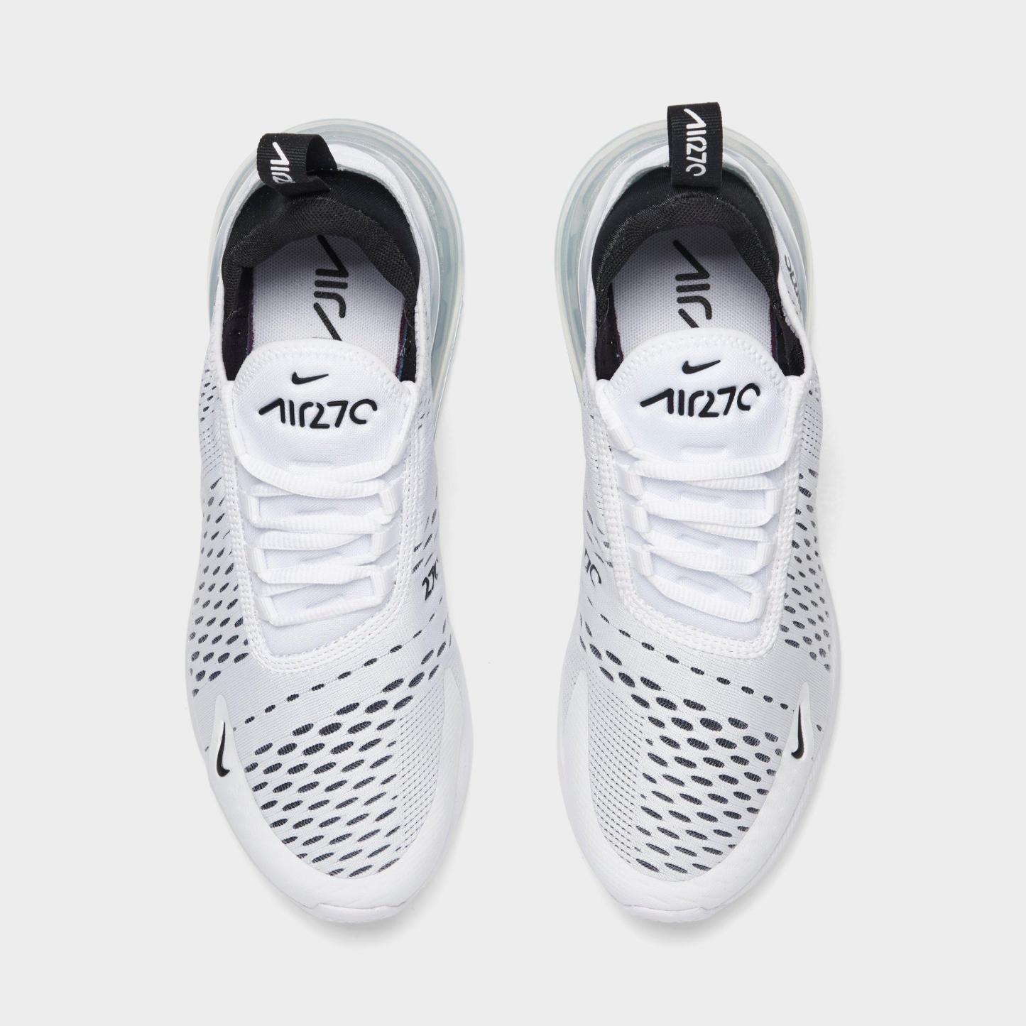 Women's Nithtke Air Max 270 Casual Shoes - Part 1 - White/Black/White - Top view