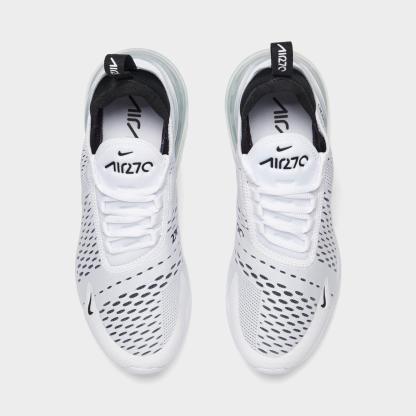 Women's Nithtke Air Max 270 Casual Shoes - Part 1 - White/Black/White - Top view