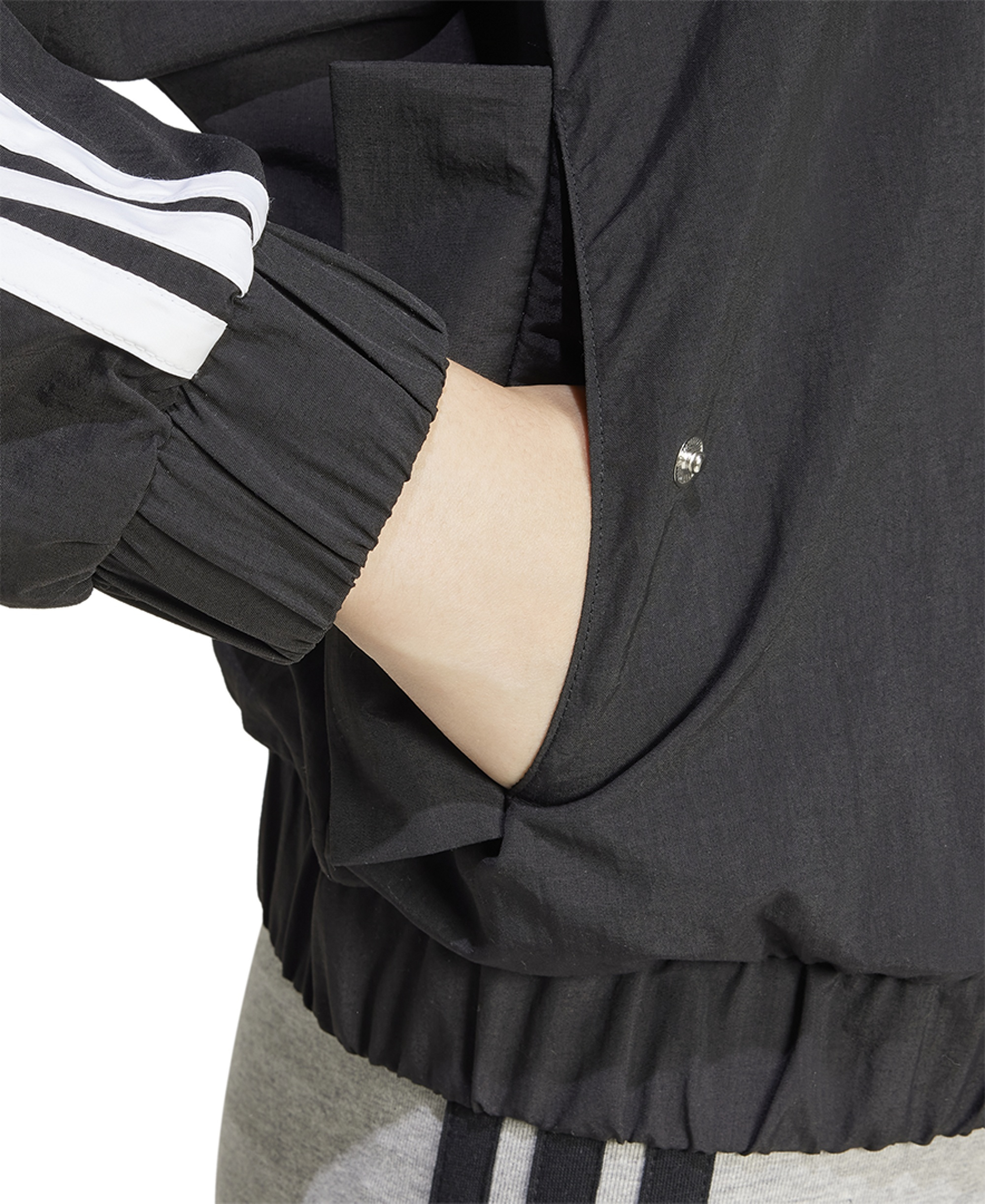 adidas Women's Essentials 3-Stripes Lifestyle Bomber Jacket - Black