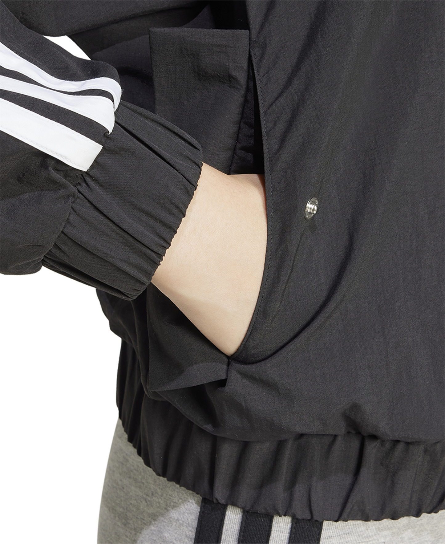 adidas Women's Essentials 3-Stripes Lifestyle Bomber Jacket - Black