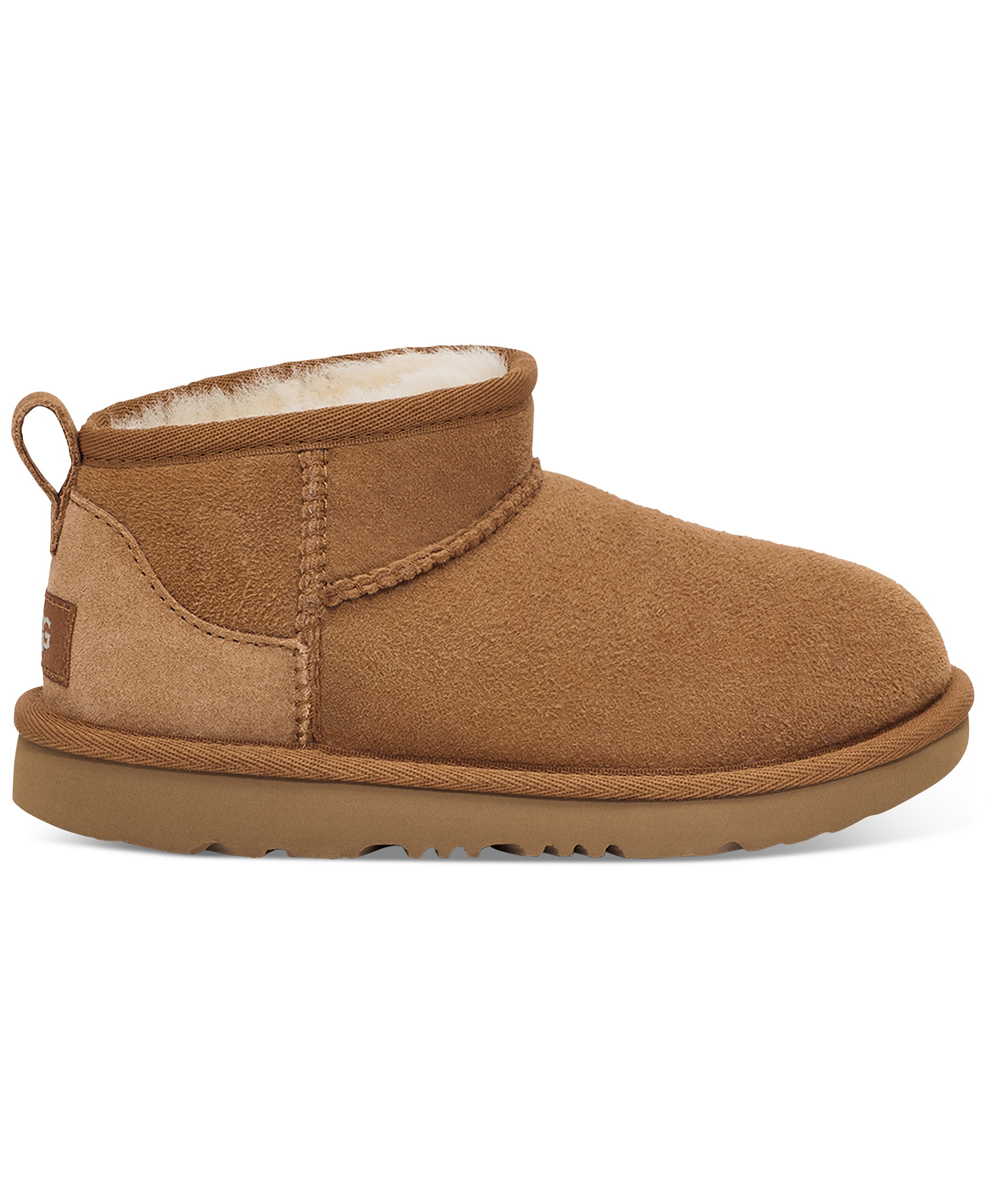 UGG® Kids Classic Ultra Mini Twinface Sheepskin Booties - Chestnut