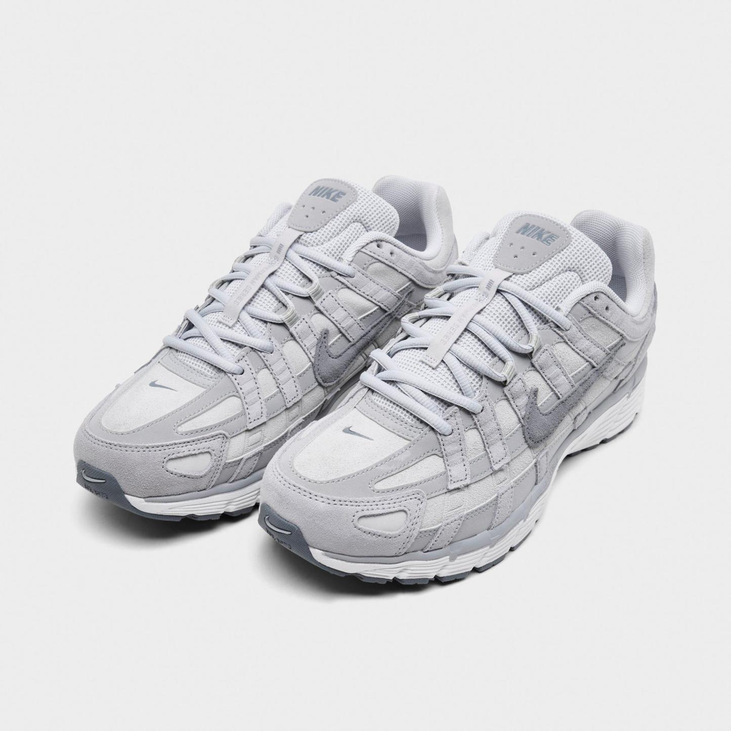 Men's Nithtke P-6000 SE Casual Shoes - Pure Platinum/Wolf Grey/Summit White/Cool Grey - Both shoes facing left