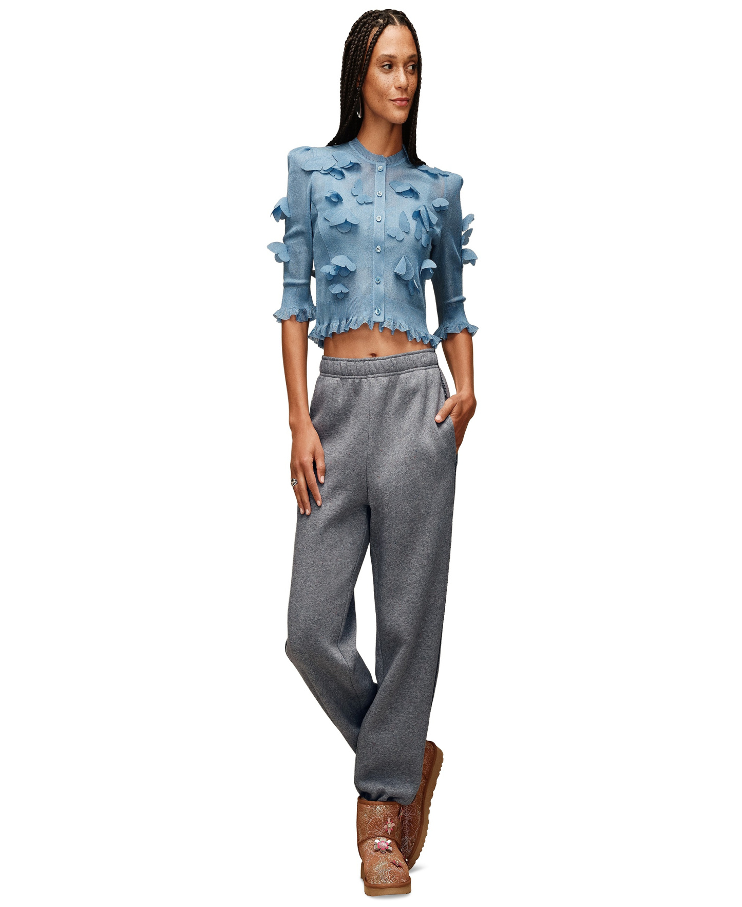 UGG Women's Classic Fleece Sweatpants - Medium Grey Heather