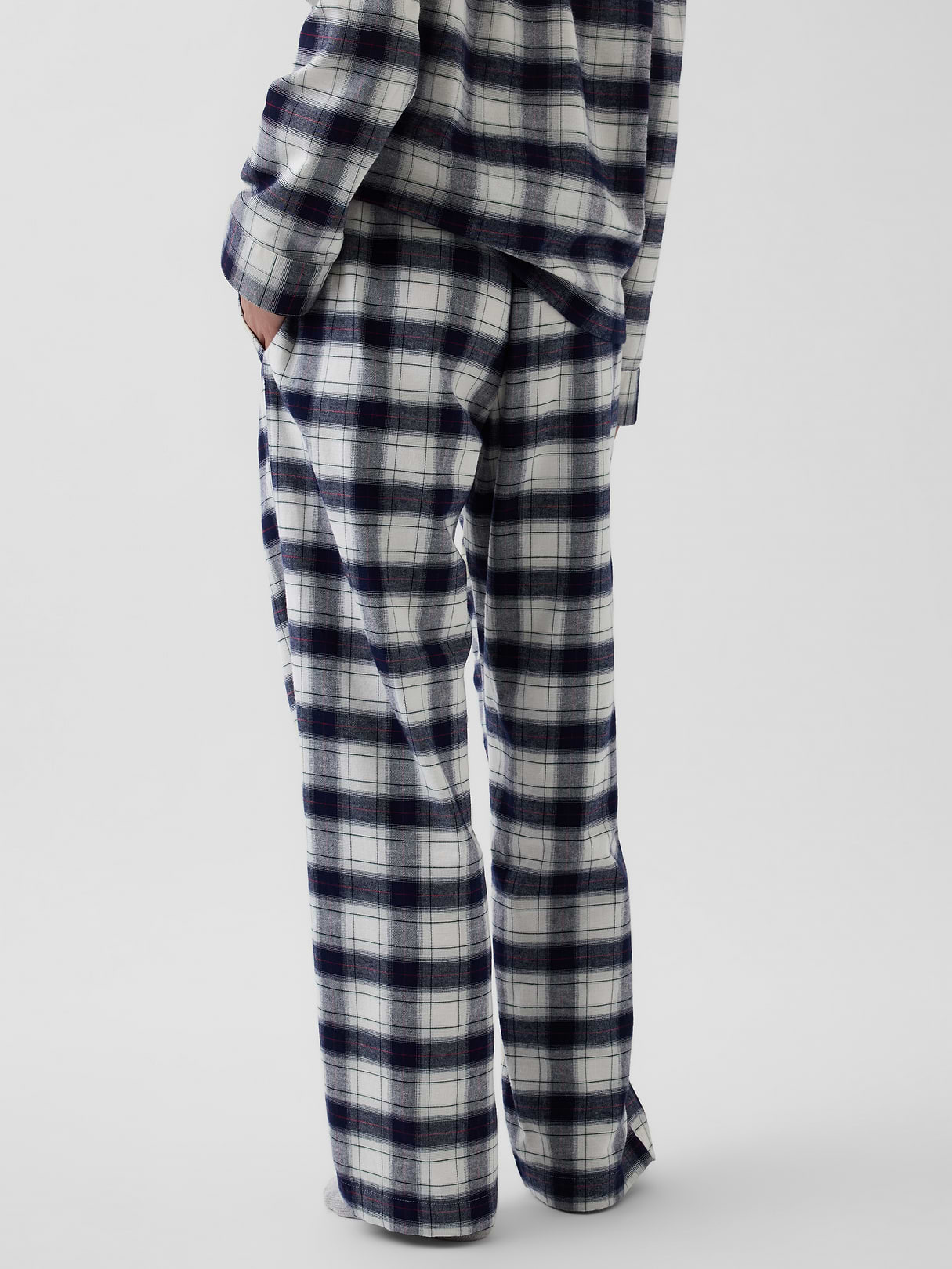 Adult Softest Flannel PJ Pants - Navy plaid
