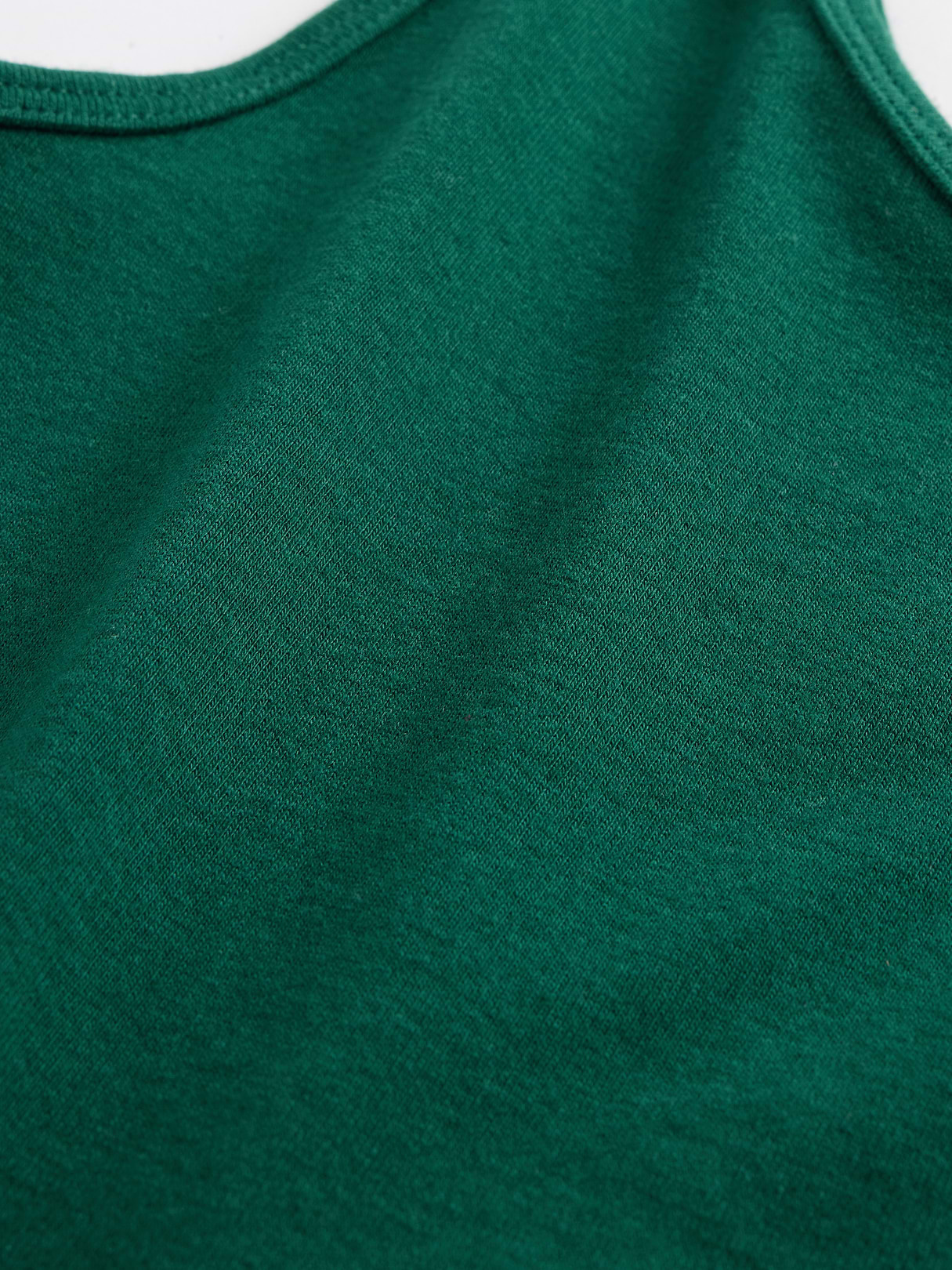 Modern Crop Cami - Rain forest green