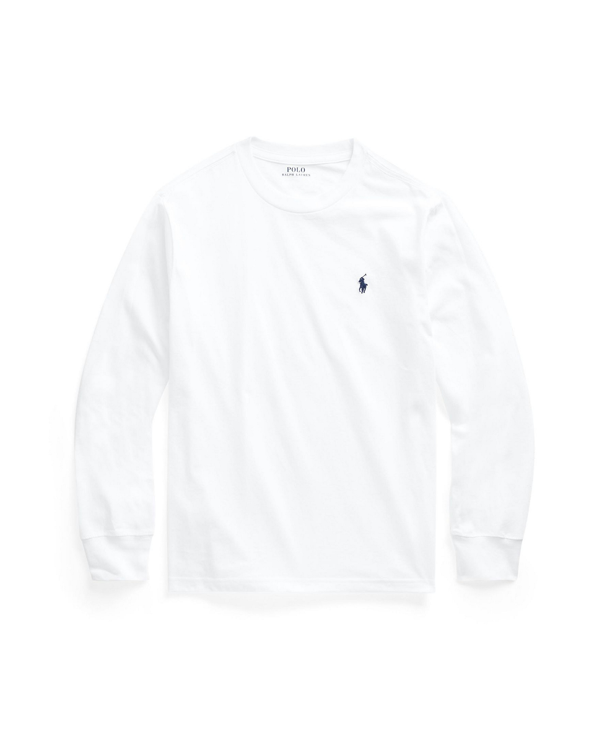 Polo Ralph Lauren Boys' 8-20 Cotton Jersey Long-Sleeve T-shirt - White