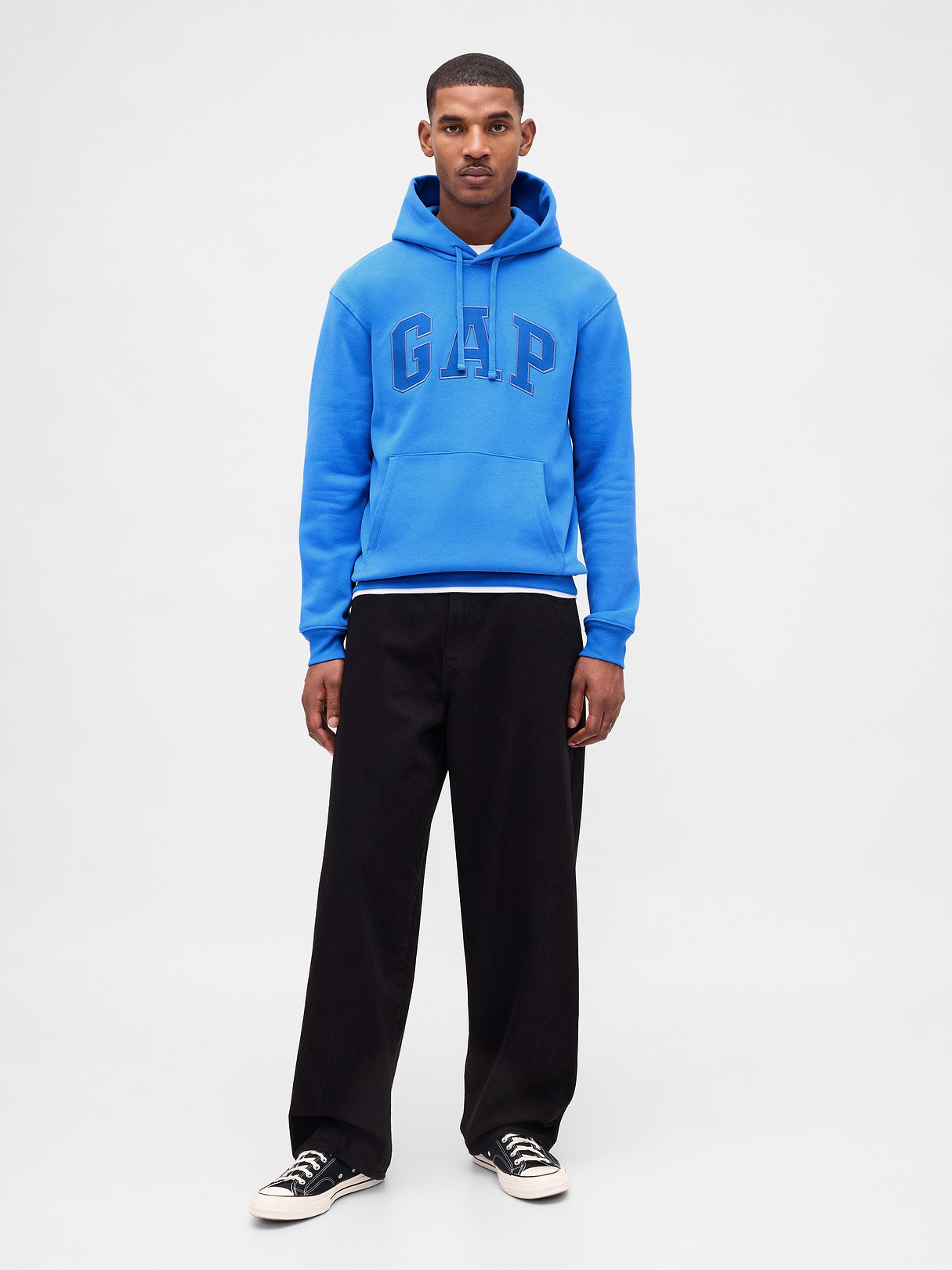 Adult VintageSoft Arch Logo Hoodie - SUPERSONIC BLUE