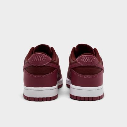 Big Kids' Nithtke Dunk Low Casual Shoes - Part 1 - Team Red/Sweet Beet/White/Sweet Beet - Back view