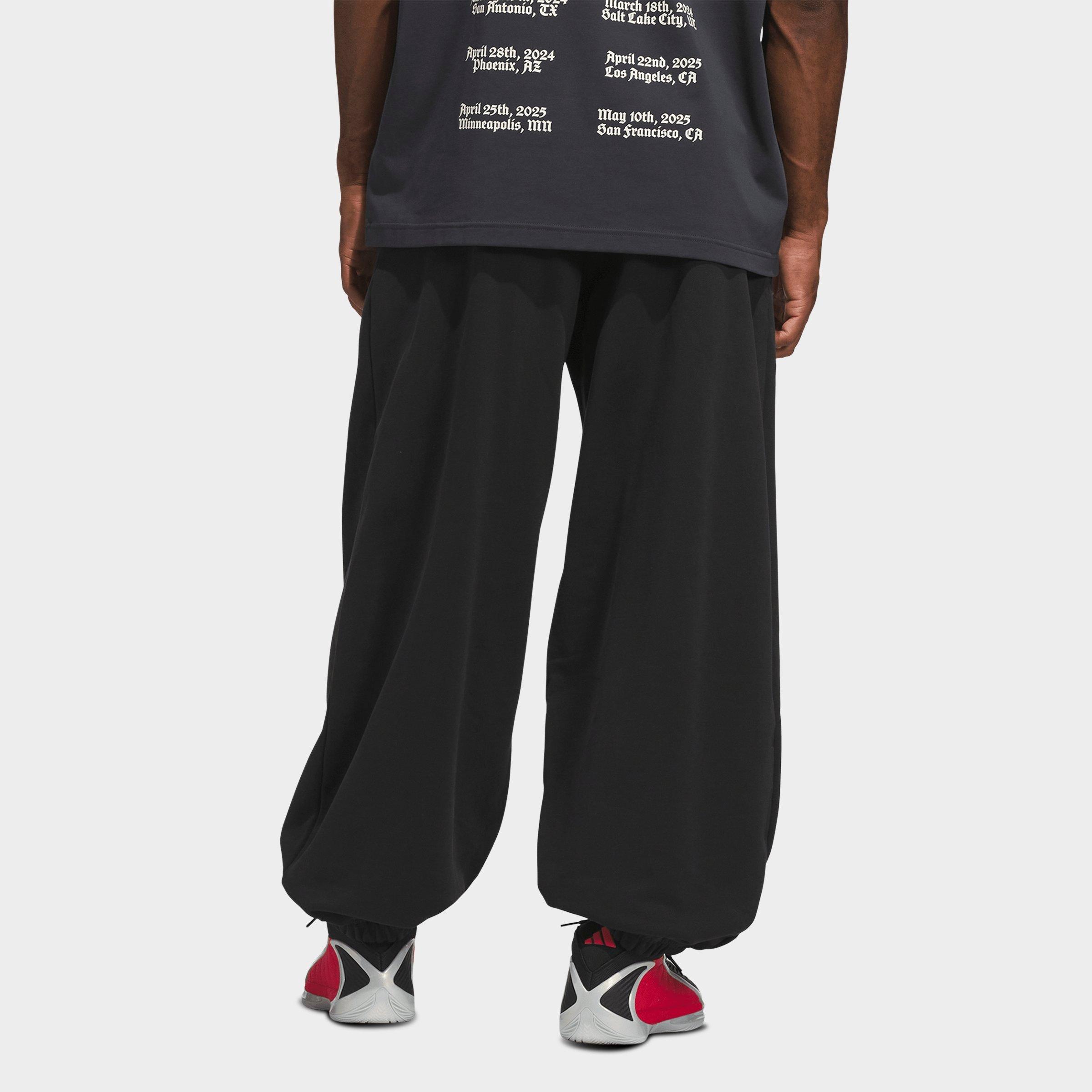 Men's adidas Anthony Edwards Foundation Fleece Jogger Pants - Black