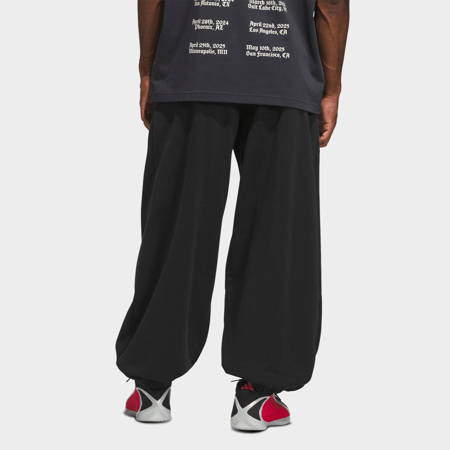 Men's adidas Anthony Edwards Foundation Fleece Jogger Pants - Black