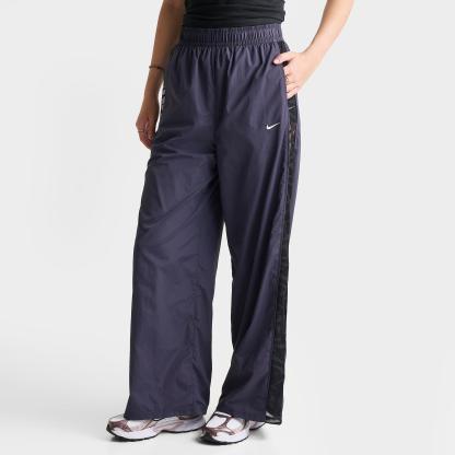 Women's Nithtke Sportswear Loose Mid-Rise Lace Track Pants - Gridiron/Black/White