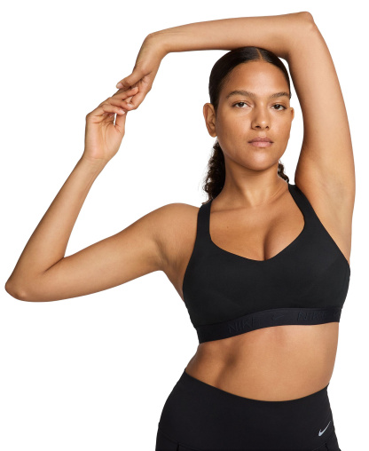 Nike Women's Indy High Support Padded Adjustable Sports Bra - Black/black/black