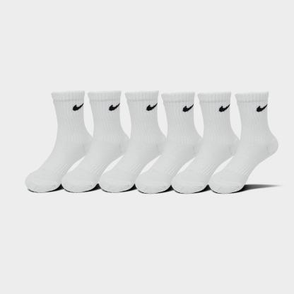 Kids' Toddler Nithtke Dri-FIT Crew Socks (6-Pack) - White