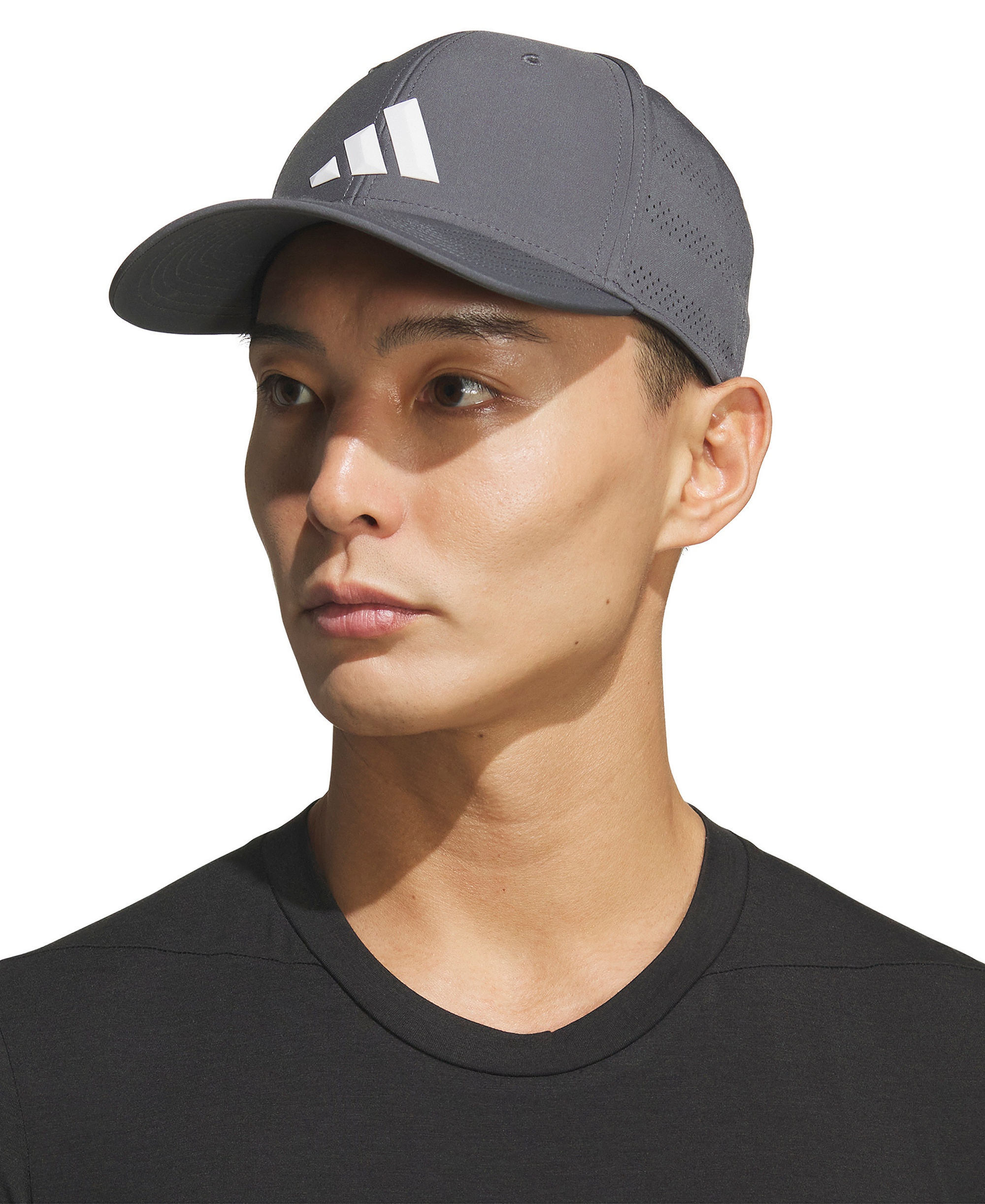 adidas Men's Game Day Stretch-Fit Hat - Gray Six