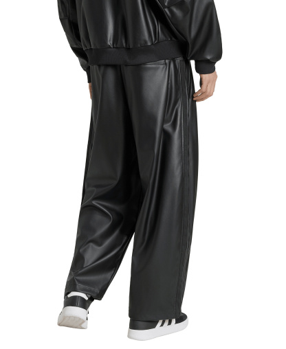 adidas Men's Stadium Faux Leather Pants - Black