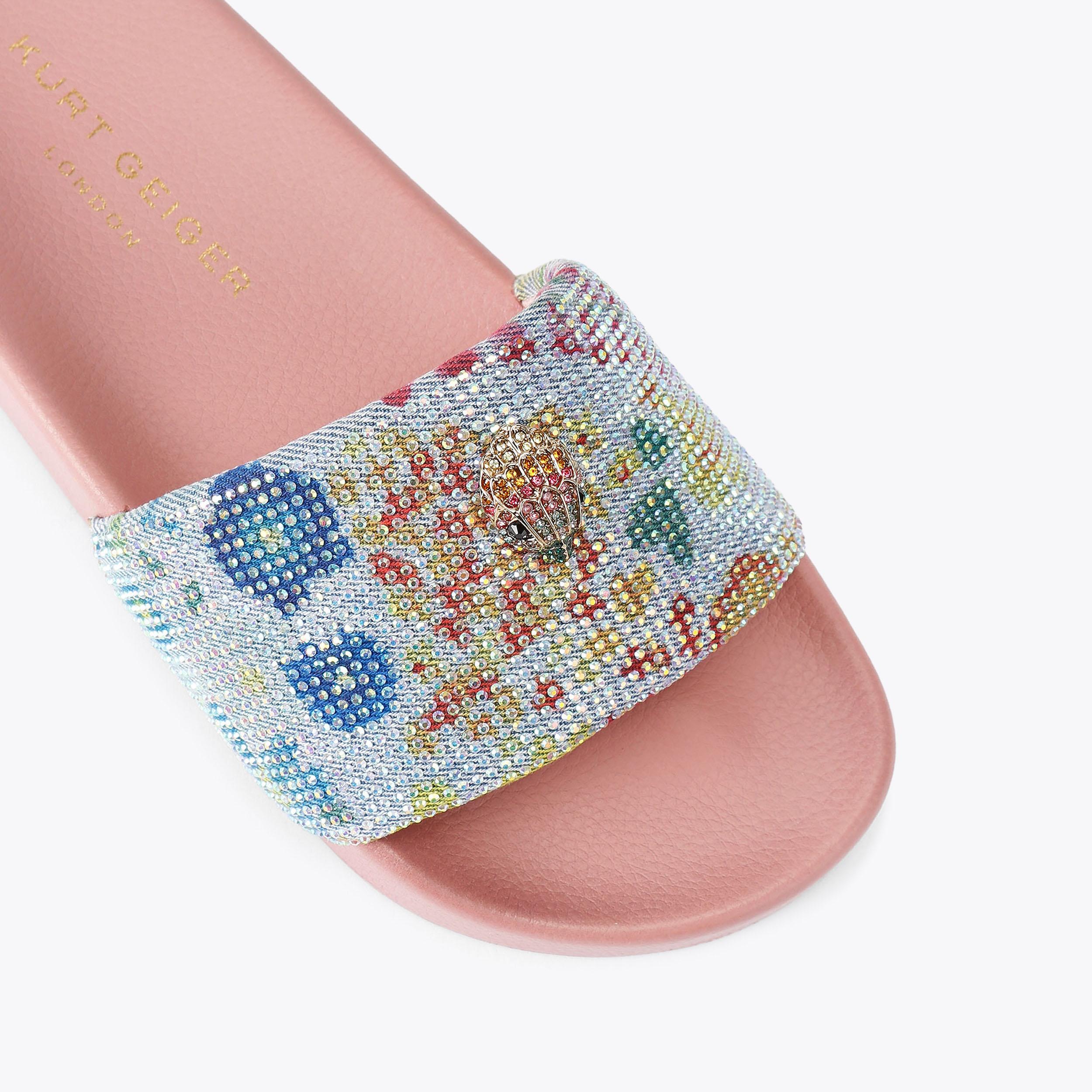 Kurt Geiger London Meena Eagle Slide - Blue - view 5