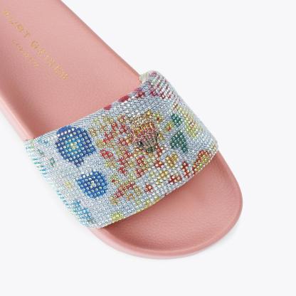Kurt Geiger London Meena Eagle Slide - Blue - view 5