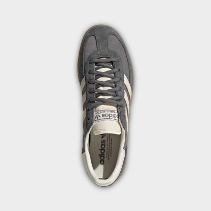 Men's adidas Originals Handball Spezial Casual Shoes - Part 1 - Grey/Off White/Grey - Top view