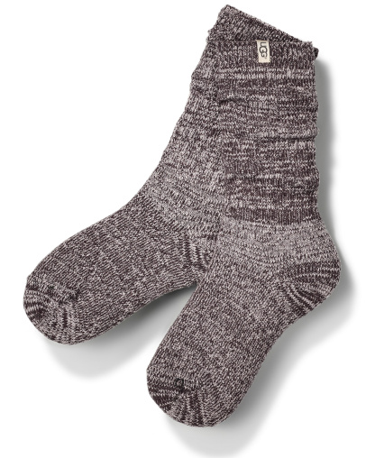 UGG Women's Rib-Knit Slouchy Crew Socks - Nightfall
