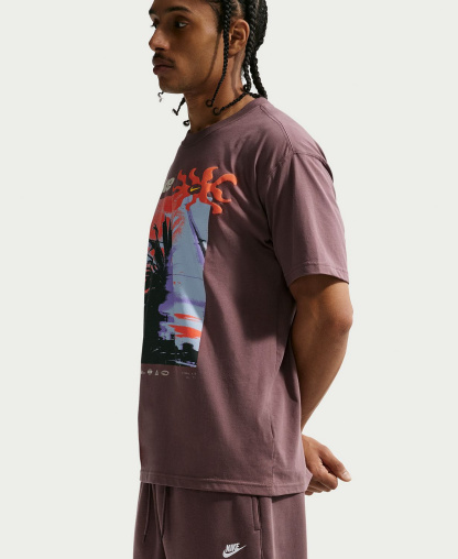 Nike Club Men's Brushed Fleece Open Hem Pants - Tattoo/White