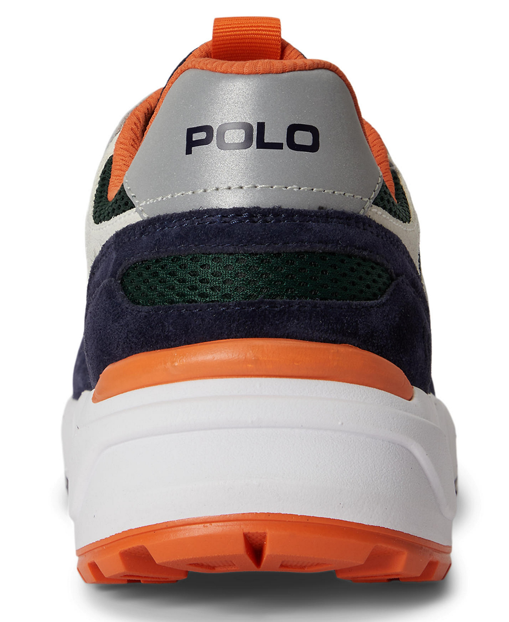 Polo Ralph Lauren Men's Eldridge Low Top Lace-Up Sneakers - White/navy/forest/orange