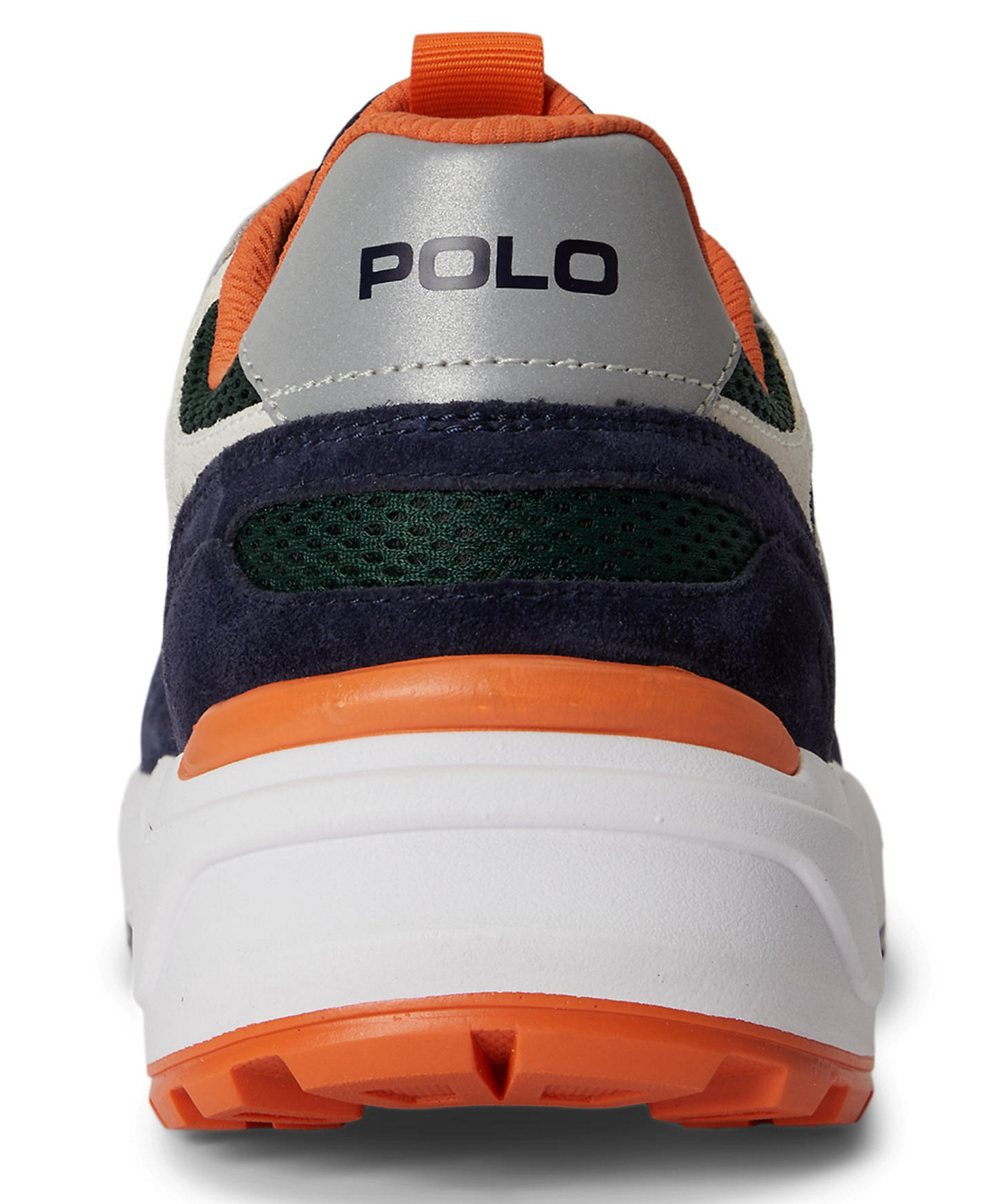 Polo Ralph Lauren Men's Eldridge Low Top Lace-Up Sneakers - White/navy/forest/orange