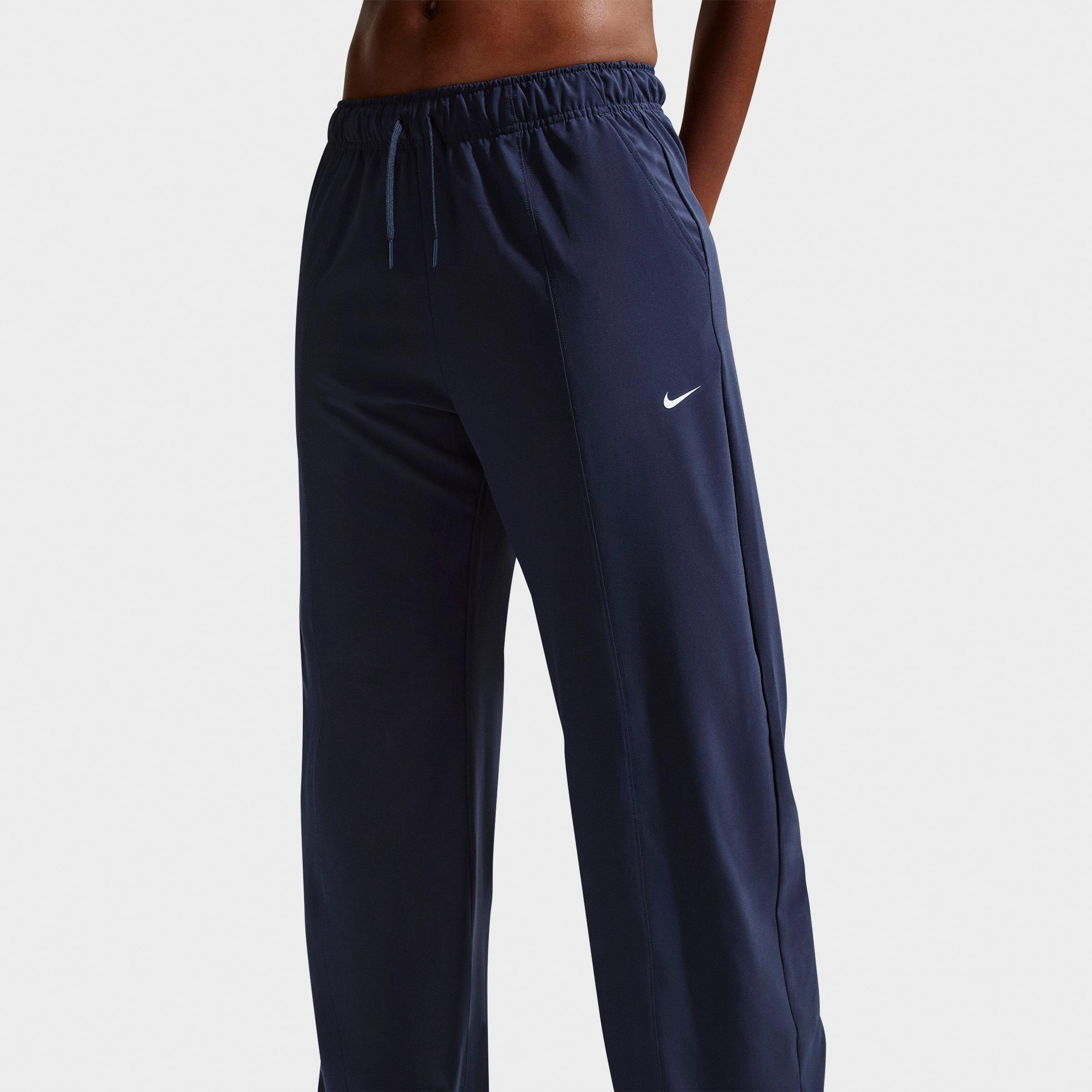 Women's Nithtke One Dri-FIT Woven Wide-Leg Pants - Midnight Navy/White