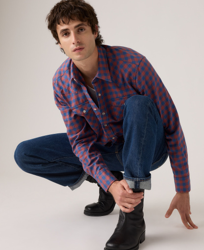 Levi's Men's Classic-Fit Western Shirt - Sunshine Blue