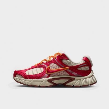 Women's Nithtke V5 RNR Casual Shoes - Part 2 - University Red/Coconut Milk/University Gold/University Red - Left shoe facing left. Outside of the shoe.