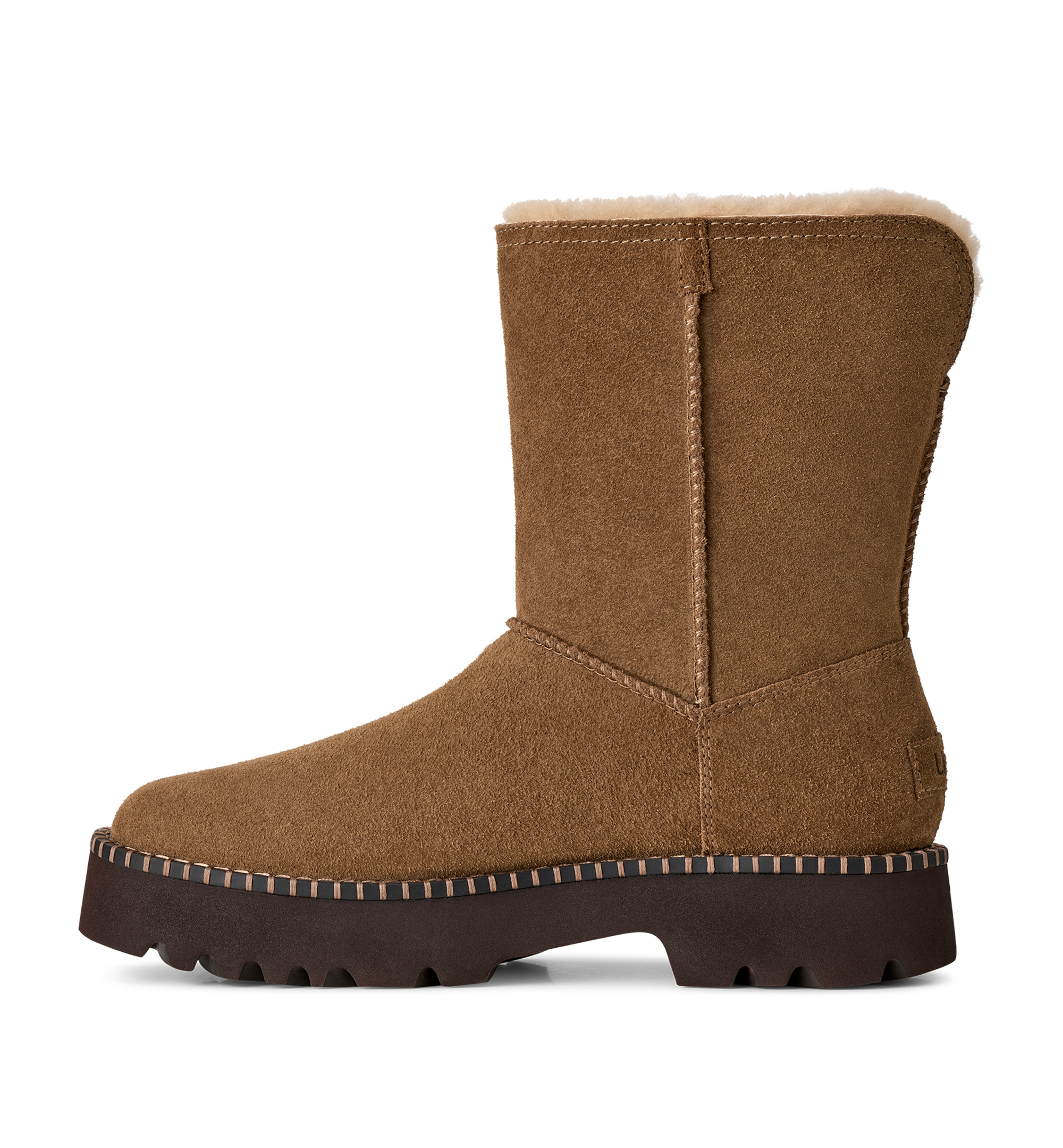 UGG® Women's Uptowner Round Toe Short Booties - Light Bronze